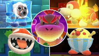 Yoshis Woolly World  All Bosses [upl. by Naivaf330]