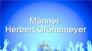 Männer  Herbert Grönemeyer Karaoke Version [upl. by Acimad]