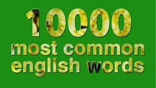 10000 most common english words  part 1 [upl. by Ihc]