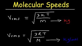 Molecular Speed of Gases Formula With Boltzmanns Constant [upl. by Dann]