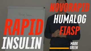 Rapid insulin  Novorapid Humalog Fiasp Aprida [upl. by Nylleoj]