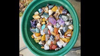 Polishing Gemstones with Thumlers 15 Pound Tumbler [upl. by Grover]