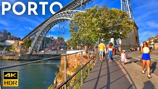 PORTO Walking Tour GAIA Riverside amp Luis Bridge 4K HDR [upl. by Attalanta506]