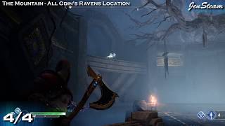 God of War All Odins Ravens in The Mountain Allfather Blinded Trophy [upl. by Anilem]