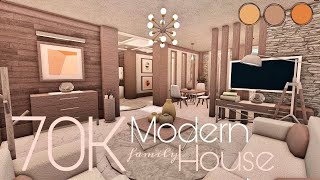 BLOXBURG 70K MODERN HOUSE  NOGAMEPASS [upl. by Aroz810]