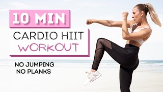 10 min CARDIO HIIT WORKOUT  No Jumping  No Wrists  Challenge Your Coordination [upl. by Florine]