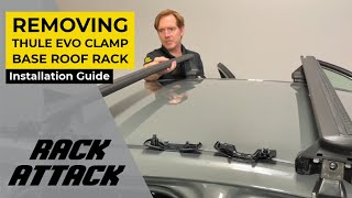 How to Remove and Install the Thule EVO Clamp Base Roof Rack [upl. by Neeruam]