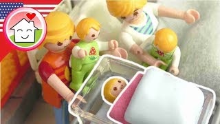 Playmobil English  Mia’s Birth  The Hauser Family  Playmobil hospital [upl. by Girish]