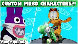 CUSTOM MODELS IN MK8 DELUXE  Mario Kart 8 Deluxe Modding [upl. by Aloisius]