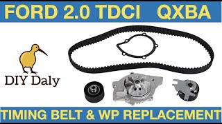 Ford Mondeo 20 TDCI Timing belt kit amp water pump replacement [upl. by Lovell]