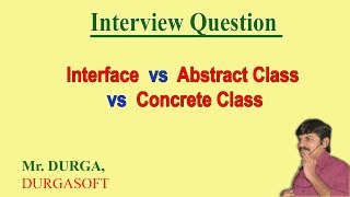 Interface vs abstract class vs concrete class [upl. by Anilas]