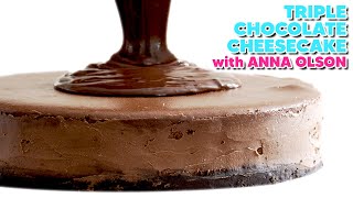 Annas Triple Chocolate Cheesecake Recipe UNCUT [upl. by Snell]