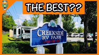 Best RV Campground in The Smoky Mountains Creekside RV Park Review [upl. by Floris651]