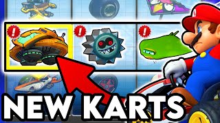 Giving Mario Kart 8 Deluxe 50 NEW Kart Parts [upl. by Reeta]