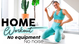 20 MIN FULL BODY HOME WORKOUT  No Equipment No Noise [upl. by Aztiley]