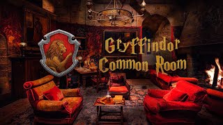 Gryffindor Common Room ⚡ Harry Potter Ambience 🔥 Hogwarts ASMR [upl. by Wiencke]