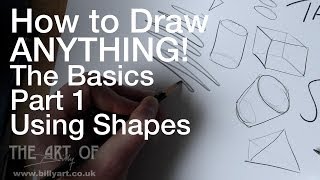 How to Draw Anything The Basics Part 1 Shapes Narrated Step by Step [upl. by Shererd]