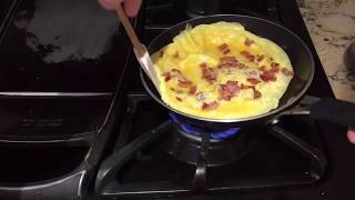 How to Make a Perfect Bacon Cheese Omelette [upl. by Oleusnoc]