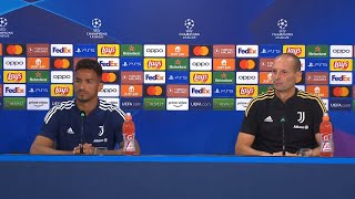 JUVE  BENFICA  Danilo e Allegri in conferenza stampa [upl. by Arola]