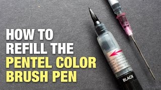 How to Refill Pentel Color Brush Pen [upl. by Kelvin]