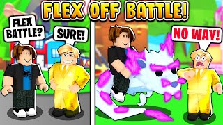 FLEX OFF BATTLE NOOB WITH A MEGA NEON FROST FURY IN ADOPT ME Roblox Adopt Me [upl. by Warchaw223]