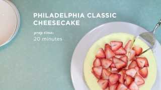 Classic Cheesecake Recipe  PHILADELPHIA Cream Cheese [upl. by Mahoney278]