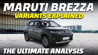 Maruti Brezza Variants Explained  LXI VXI ZXI ZXI  The Ultimate Analysis [upl. by Yerxa]