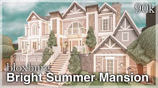 Bloxburg  Bright Summer Mansion Speedbuild exterior  No Large Plot [upl. by Massingill339]