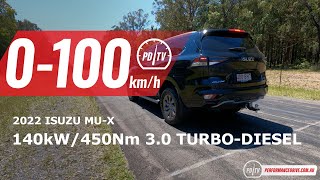 2022 Isuzu MUX 0100kmh amp engine sound [upl. by Agnes]