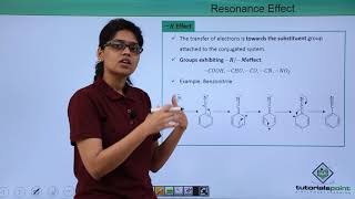 Class 11th – Electronic Displacement Effects Resonance Effect  Organic Chemistry  Tutorials Point [upl. by Llenreb]