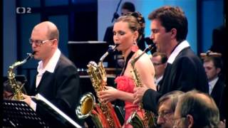 Philip Glass Concerto for saxophone quartet and orchestra Mvmt 1 [upl. by Roby]