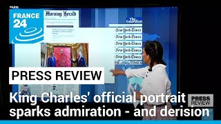 King Charles official portrait sparks admiration and derision • FRANCE 24 English [upl. by Theodor]