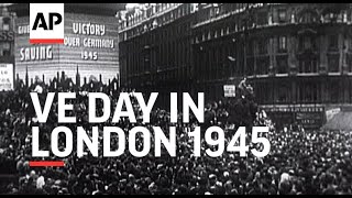 V E Day in London  1945 [upl. by Mailand]