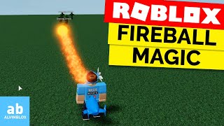 FIREBALL MAGIC  Scripting Tutorial Roblox [upl. by Worsham]