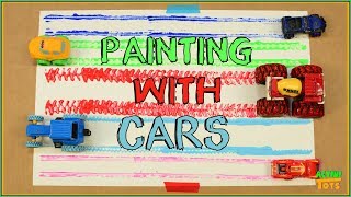 Painting with Cars  Activities for Kids [upl. by Ronna787]