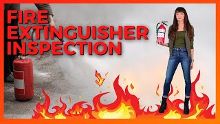 FIRE EXTINGUISHER INSPECTION  4 Steps in Two Minutes [upl. by Erdreid]