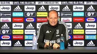 EMPOLI  JUVE  Allegri quotresto al 100quot Conferenza stampa [upl. by Edbert]