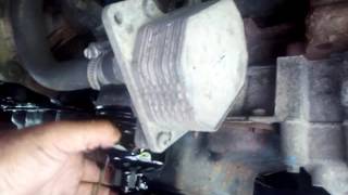 How to change oil filter on FORD TRANSIT MK7 [upl. by Stilla743]