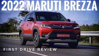 2022 Maruti Suzuki Brezza facelift First Drive Review [upl. by Dloraj]