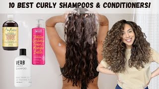 10 Shampoo amp Conditioners for CurlyWavy Hair Drug store and High End Options [upl. by Ianteen]