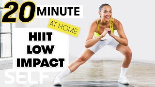 20Minute Low Impact Full Body HIIT Workout  Sweat with SELF [upl. by Keener148]