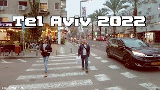 Tel Aviv in 2022  4K Virtual Walking [upl. by Nnaecyoj700]