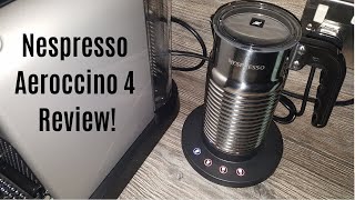 Nespresso Aeroccino 4 Milk Frother Review  Worth upgrading from the Aeroccino 3 [upl. by Reffineg]