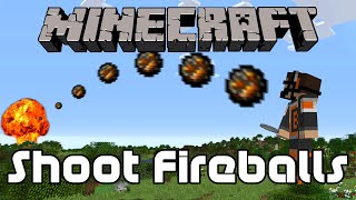 How to Shoot Fireballs in Minecraft [upl. by Gernhard518]