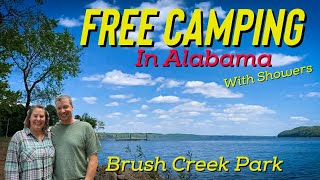 BRUSH CREEK PARKFree camping in ALABAMA on the Tennessee River [upl. by Isle]