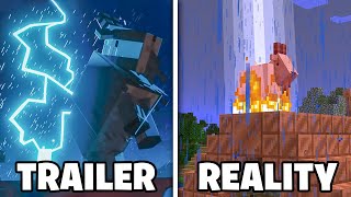 Minecraft 117 Trailer vs Reality Shorts [upl. by Johm919]