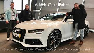 Audi RS7 Neuwagen Abholung Audi Forum Neckarsulm I Gorilcars [upl. by Elyl]