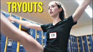 CHEER TRYOUTS never done cheerleading before [upl. by Camp]