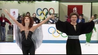 HD Marina Klimova and Sergei Ponomarenko  1992 Albertville Olympic  Free Dance [upl. by Zeret]