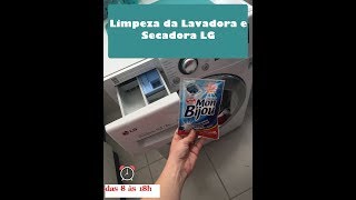 Limpeza da Lava e Seca LG  Como fazer  Das 8 às 18h [upl. by Naillik]